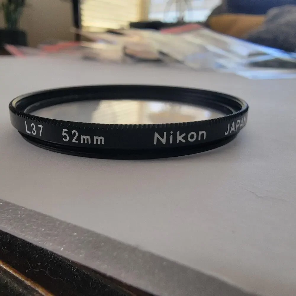 Nikon L37 52mm UV Filter Black Lens Protection Screw-In Japan Non-Reflex Glass